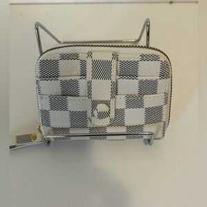 Amazon Black and White Checkered Wallet